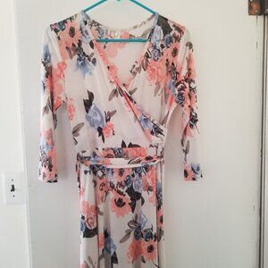 Pinkblush Blue, Pink and White Floral dress